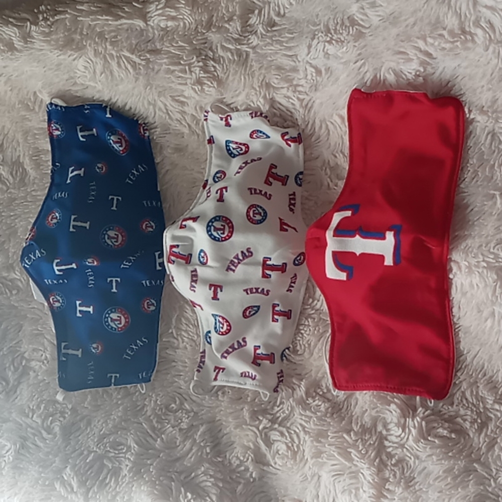 3 texas rangers face mask adult osfm